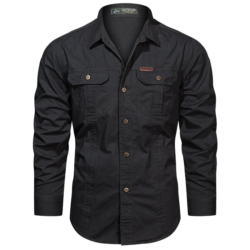 Liam™ - Herrenhemd im Cargo-Stil