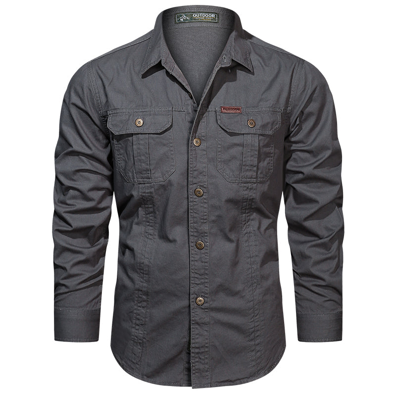 Liam™ - Herrenhemd im Cargo-Stil