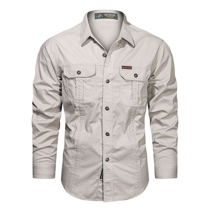 Liam™ - Herrenhemd im Cargo-Stil