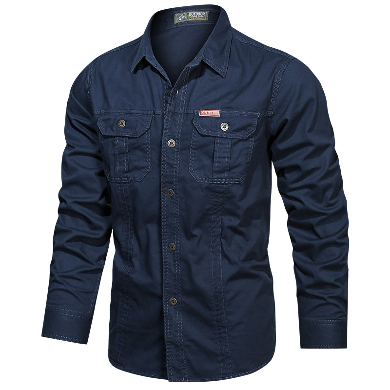 Liam™ - Herrenhemd im Cargo-Stil