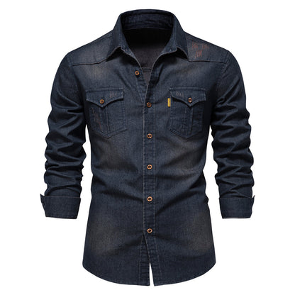 Liam™ - Gewaschenes Jeanshemd